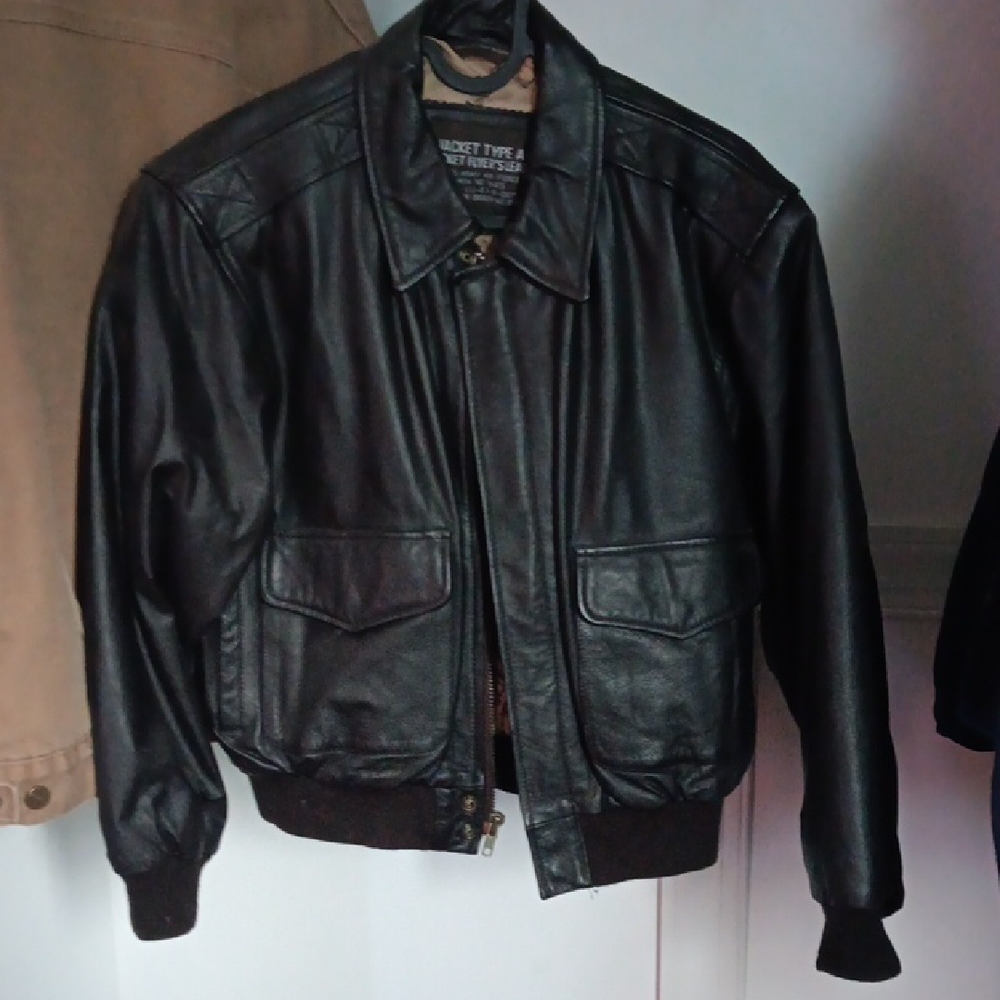 Men's Black Leather Jacket